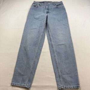 Vintage 90s Levis 550 Relaxed Fit Tapered Leg Light Wash High Rise Mom Jeans 12M